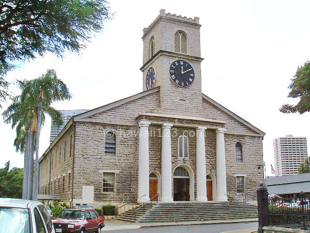 カワイアハオ教会の外観